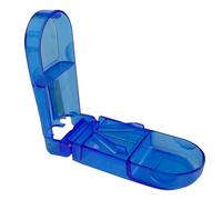 Life Pill Cutter Splitter with Storage Box - Portable Tablet Cutter & Pill Organizer, Clean & Accurate Cuts for Large or Small Tablets, Easy-Press Medicine Divider for Daily Use & Travel