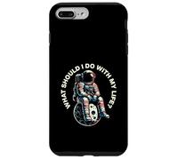 Life Question Astronaut Sitting On The Moon Art Vintage Case for iPhone 7 Plus/8 Plus