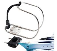 Life Ring Bracket - Stainless Steel Adjustable Life Buoy Mount | Wear-Resistant Holder for Life Rings, Multi-Function Bracket for Ships, Yachts, Boats, Marine Rescue Equipment, and Safety Gear