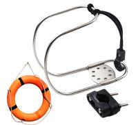 Life Ring Holder - Stainless Steel Safety Support Frame, Marine Holder | High Performance Rescue Builder Mounting Device, Adjustable Rescue Clip, Perfect for the Yacht and