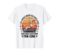 Life Rocks When You Have A Dog Dogs Make Everything Pawsome T-Shirt