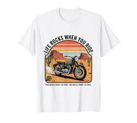Life Rocks When You Ride Two Wheels Move The Soul Biker T-Shirt