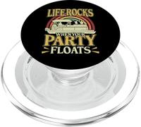 Life Rocks When your Party Floats Pontoon Boat Captain PopSockets PopGrip for MagSafe