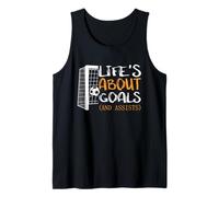 Life’s About Goals and Assists Funny Quote Soccer Lover Tank Top