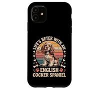 Life’s Better with an English Cocker Spaniel - Vintage Case for iPhone 11