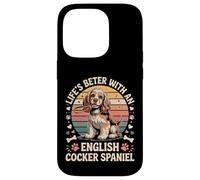 Life’s Better with an English Cocker Spaniel - Vintage Case for iPhone 14 Pro