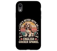 Life’s Better with an English Cocker Spaniel - Vintage Case for iPhone XR