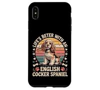 Life’s Better with an English Cocker Spaniel - Vintage Case for iPhone XS Max