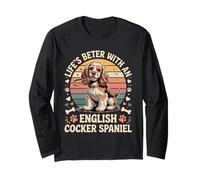 Life’s Better with an English Cocker Spaniel - Vintage Long Sleeve T-Shirt