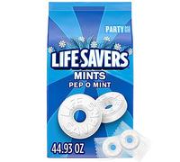 LIFE SAVERS Pep-O-Mint Breath Mint Bulk Hard Candy, Party Size, 44.93 oz Bag