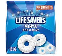 LIFE SAVERS Pep-O-Mint Breath Mints Hard Candy, Sharing Size, 13 oz Bag