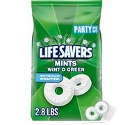 LIFE SAVERS Wint-O-Green Breath Mint Bulk Hard Candy, Party Size, 44.93 oz Bag