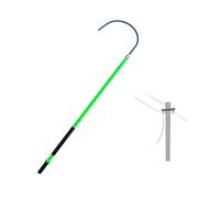 Life-saving Hook Electrical,High Voltage Insulated Life-saving Hook,Electrician Tools Firefighting Insulated,for Electricians(Green,100cm)