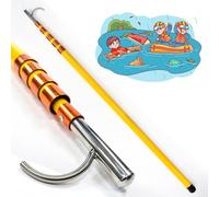 Life Saving Pole Fibreglass Swimming Pool Rescue Pole, Adjustable Life-Saving Equipment, Swim Club/Yachts Emergency Rescue Sticks, Reinforced Safety Hook(1.43 (4.7ft)-6.5m (21.3ft))