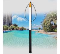 Life Saving Pole Strong Swimming Pool Safety Hook, 14.7/18/21.3ft Adjustable Saving Rescue Equipment for Retrieve People Floating, Protable Beach Rescue Pole(1.22 (4ft)-4.5m (14.7ft)) ( 1.22 (4f
