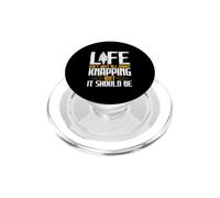 Life Should Be About Flintknapping - Stone Tool Maker PopSockets PopGrip for MagSafe
