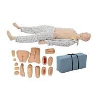 Life Size Geriatric Mannequin for Nursing Training - Patient Care Simulation Manikin for Practicing Essential Nursing and First Aid Skills