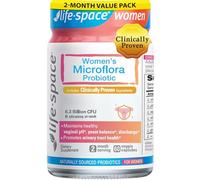 Life-Space Probiotic for Women - Supports Vaginal Health, Microflora and pH for BV and Yeast and Urinary Health - 6.3 Billion CFU - 60 Capsules