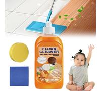 Life Sunny Floor Cleaner, Lifesunny Floor Cleaner, Powerful Decontamination Floor Cleaner, Multipurpose Floor Cleaner for Wood, Floor Cleaner Orange with sponge and rag, Rinse Free (1)