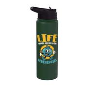 Life Tastes Better with Blueberries Stainless Steel Insulated Water Bottle