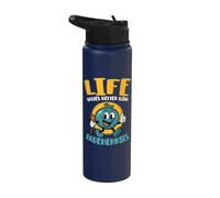 Life Tastes Better with Blueberries Stainless Steel Insulated Water Bottle