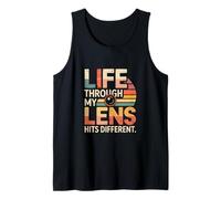 Life Through My Lens Hits Different Photography Tank Top