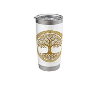 Life Tree Celtic Knot Circle Stainless Steel Insulated Tumbler