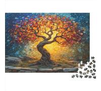 Life Tree Jigsaw Puzzles For Adults 1000 Piece Jigsaws Puzzles Puzzles For Adults Kids Puzzle Games Toys Gift for Home Decoration Premium & Durable for Stress Relief 1000pcs (75x50cm)