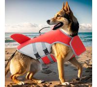 Life Vest for Large Dog, Handled Jacket Safety Life Vest for Dogs, Animals Floating Jacket with Adjustable Strap for Pool River Lake Sea Pond Open Waters Training