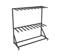 Life Vest Holder Rack Holds, Dock Organizer Rack Stores 10 Life Jackets for Maritime Rescue Stations and Reservoir Management Offices(2-Tier)