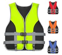 Life Vests For Adult Kids Paddle Board Buoyancy Aids Adjustable Swim Vest With Whistle And Reflective Strip For Whose Weight 20-100KG