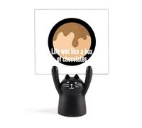 Life was Like a Box of chotes Memo Holder Cartoon Black Cat Stand Decoration