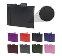Life With Dignity Real Leather Disabled Blue Badge Holder and Timer Wallet Cover Disability Parking Permit Case Folder Hologram Safe - Black