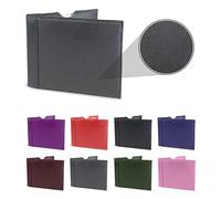 Life with Dignity Real Leather Disabled Blue Badge Holder and Timer Wallet Cover Disability Parking Permit Case Folder Hologram Safe - Charcoal