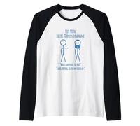 Life with EDS - Having a Bad Hair Day Stick Figure Raglan Baseball Tee