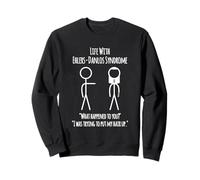 Life with EDS - Having a Bad Hair Day Stick Figure Sweatshirt