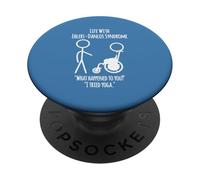 Life With EDS - I Tried Yoga Funny Stick Figure Design PopSockets Adhesive PopGrip