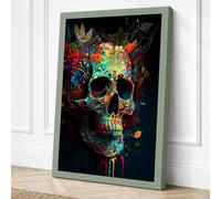 Life Within Death Maximalist Canvas Wall Art Print 24x16 Inch
