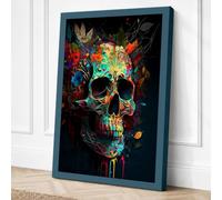 Life Within Death Maximalist Canvas Wall Art Print 30x20 Inch