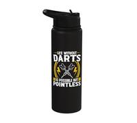 Life Without Darts is Possible but Pointless - Darts Stainless Steel Insulated Water Bottle