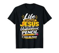 Life Without Jesus Funny Christian Religious Faith Bible Value Graphic T-Shirt