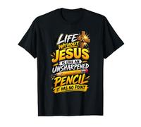 Life Without Jesus Funny Christian Religious Faith Bible Value Graphic T-Shirt
