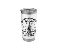 Life Without Music is Like A Day Without Sunshine Let's Jam Stainless Steel Insulated Tumbler