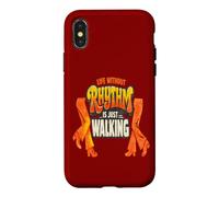 Life Without Rhythm Is Just Walking Retro Disco Groove Case for iPhone X/XS