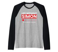 Life Without Simon Boring Would Not Recommend Funny Review Raglan Baseball Tee