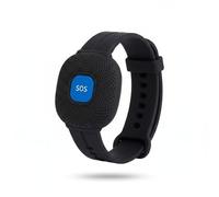 LifeAlert Connect SOS Elderly WiFi Button - Personal Emergency Bracelet Compatible Tuya Smart Life - Smartphone App Notification Pendant - Waterproof IP65 - 400 mAh Battery (Black)
