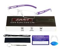 LifeArt 1 Pair Reading Glasses, Blue Light Blocking Glasses, Computer Reading Glasses for Women Men, Fashion Rectangle Eyewear Frame (Purple, 2.50 Magnification)