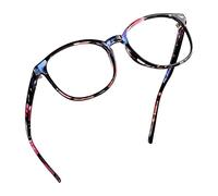 LifeArt Blue Light Blocking Glasses, Computer Reading Glasses, Gaming Glasses, TV Glasses for Women Men, Anti Glare (Floral, 2.50 Magnification)