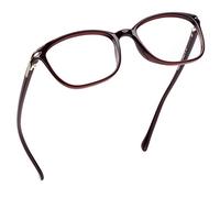 LifeArt Blue Light Blocking Glasses, Computer Reading Glasses, Gaming Glasses, TV Glasses for Women Men, Anti Glare (Dark Red, 1.00 Magnification)