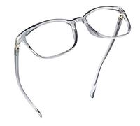 LifeArt Blue Light Blocking Glasses, Computer Reading Glasses, Gaming Glasses, TV Glasses for Women Men, Anti Glare (Clear Grey, 0.25 Magnification)